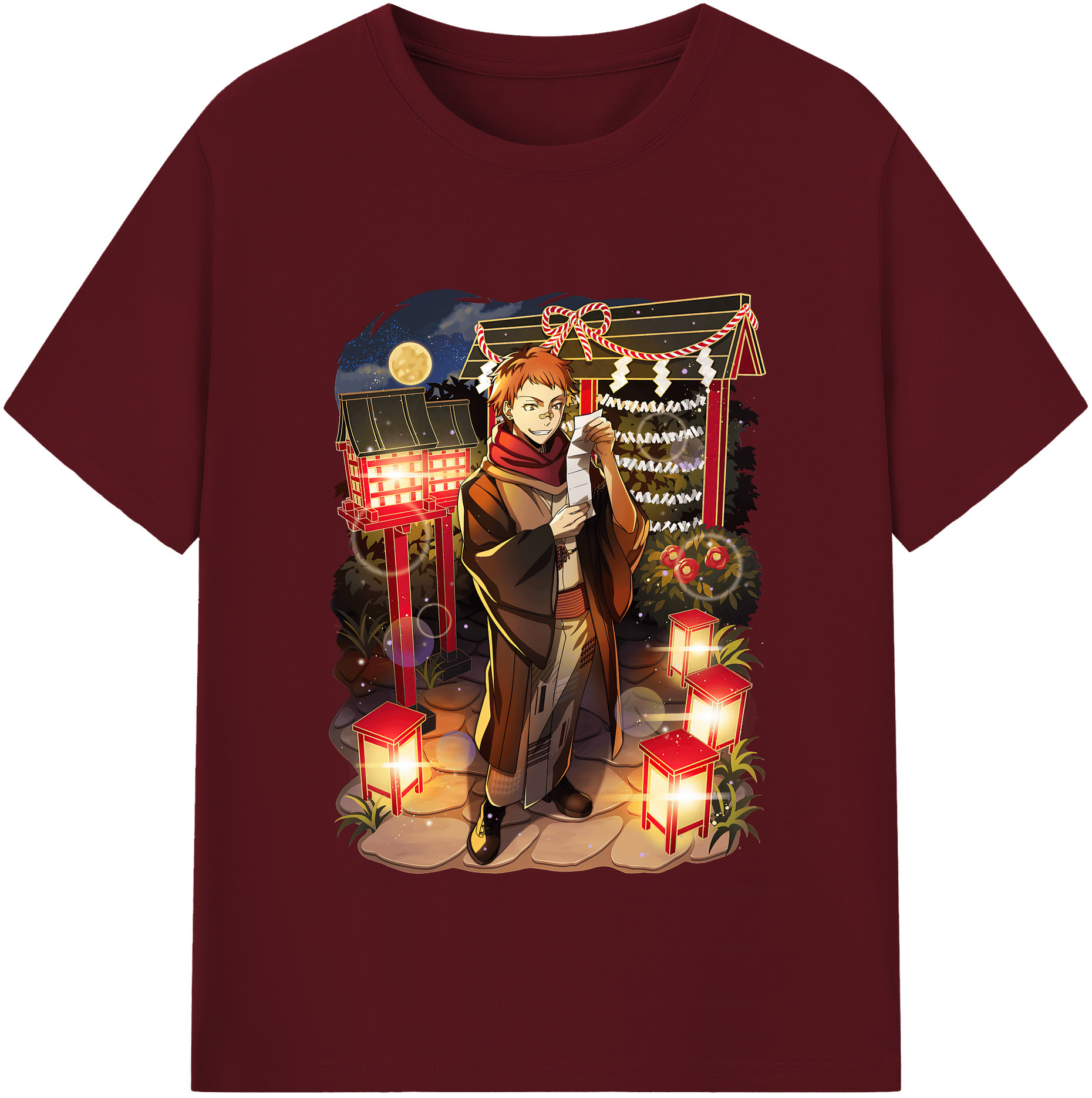 （画像用） 文豪ストレイドッグス Bungo Stray Dogs 綿100％半袖Tシャツ（フロントプリント）